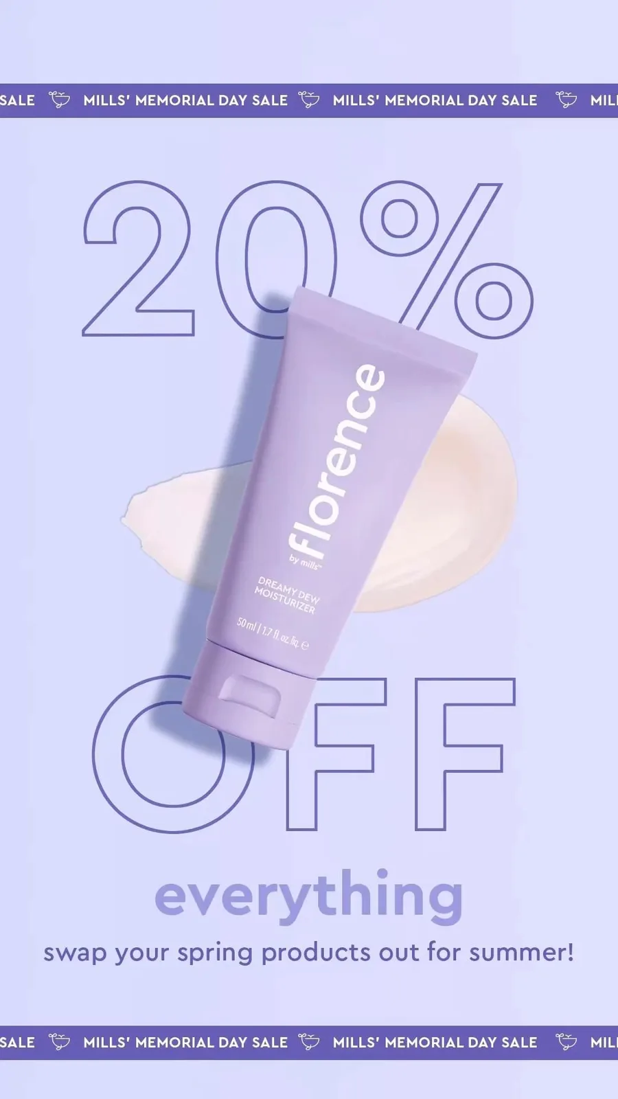Sitewide sale promo ad