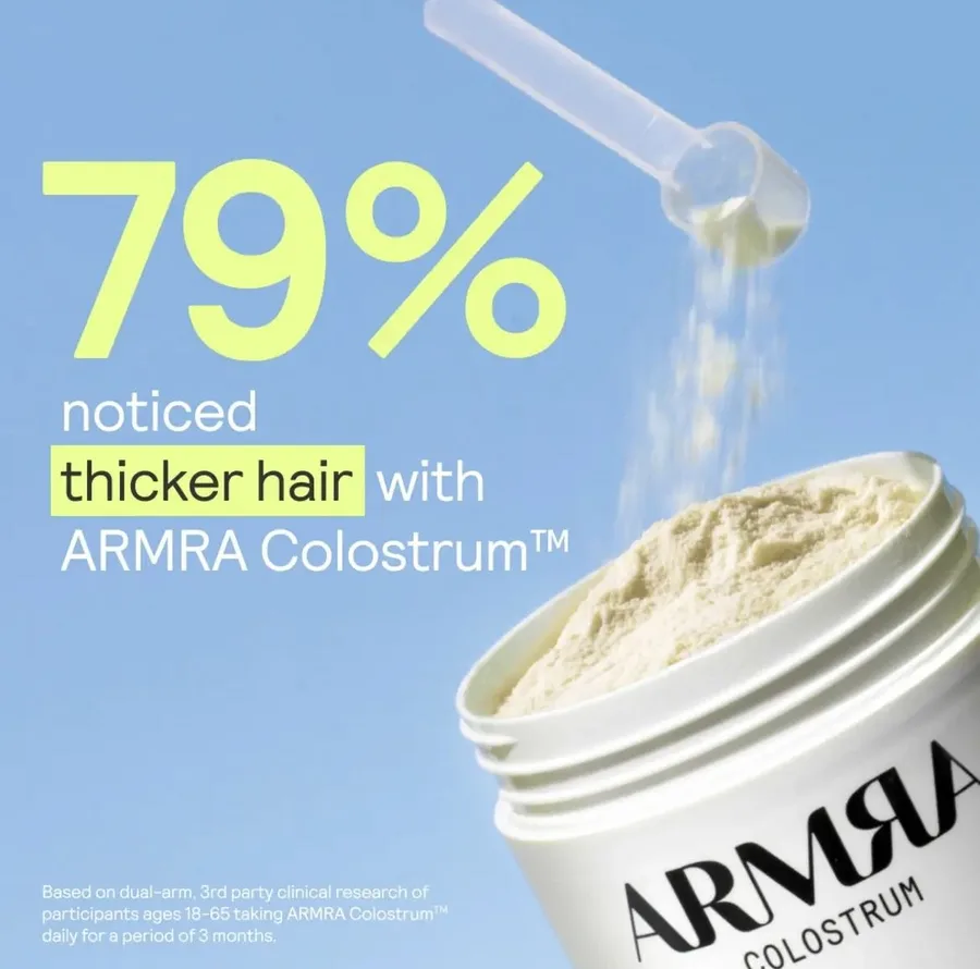 Colostrum texture close-up ad