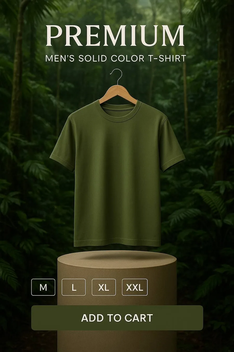 Menswear t-shirt image ad